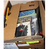 Image 1 : BOX OF HALLOWEEN COSTUME ACCESSORIES; GUNS, CAPES,