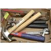 Image 1 : LOT OF ASSORTED HAND TOOLS INC HAMMERS, WRENCHES
