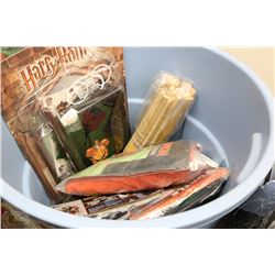 20 GALLON TUB FULL OF COSTUMES, ACCESSORIES