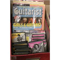 RED BOX W/GUITAR & PIANO BOOKS &