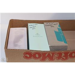 PARTYLITE TRAY & 3 PILLAR CANDLES