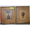 Image 1 : SET OF 2 WOODEN WALL PLAQUES