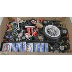 FLAT OF ASSORTED MODEL CAR AND TRUCK WHEELS AND