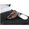 Image 1 : RED ON BLACK SZ 7 LADIES RING