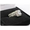 Image 1 : LADIES CZ ENGAGEMENT RING PAIR
