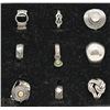 Image 1 : TRAY WITH ASSORTED STERLING SILVER RINGS