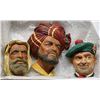 Image 1 : SET OF 3 VINTAGE BOSSONS ENGLAND CHALKWARE HEAD PL