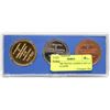 Image 1 : RARE 1980 TRAVEL ALBERTA SET OF 3 MEDALLIONS