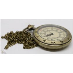 NEW ROMAN NUMERALS POCKET WATCH WITH CHAIN