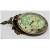 Image 1 : NEW AUSTRALIA MAP POCKET WATCH WITH CHAIN
