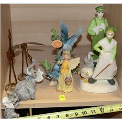 LOT OF FIGURINES SOME BRASS