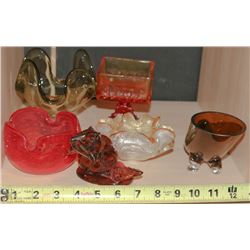 LOT OF ART GLASS INCLUDING VASES AND MORE!