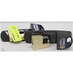 LOT OF 2 REESE ADJUSTABLE TRAILER COUPLER LOCKS