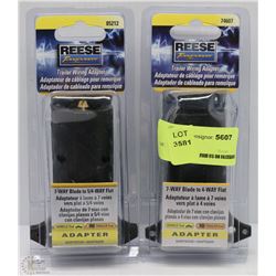 LOT OF 2 REESE TRAILER WIRING ADAPTOR