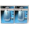 Image 1 : CASE OF 2 SLIM OPTICAL WIRED MICE