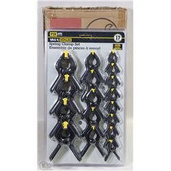 CASE OF 4 17PC SPRING CLAMP SET