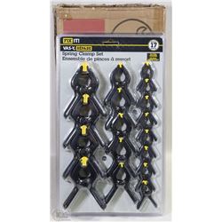 CASE OF 4 17PC SPRING CLAMP SET