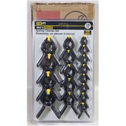CASE OF 4 17PC SPRING CLAMP SET
