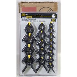 CASE OF 4 17PC SPRING CLAMP SET