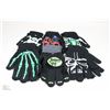 Image 1 : BAG OF 6 HALLOWEEN GLOW IN THE DARK GLOVES