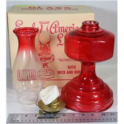 NEW ORIGINAL EARLY AMERICAN LAMP WITH WICK AND