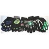 Image 1 : 6 PACK OF GLOW IN THE DARK HALLOWEEN GLOVES