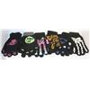 Image 1 : 6 PACK OF GLOW IN THE DARK HALLOWEEN GLOVES
