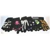 Image 1 : 6 PACK OF GLOW IN THE DARK HALLOWEEN GLOVES