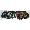 Image 1 : 6 PACK OF GLOW IN THE DARK HALLOWEEN GLOVES