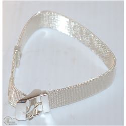 KOREAN NEW FASHION .925 SLIVER PLATED MASH WATCH