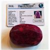 Image 1 : AFRICAN OVAL NATURAL BLOOD RED RUBY GEMSTONE