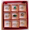 Image 1 : LOT OF 9 LADIES FASHION RINGS