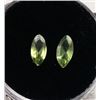 Image 1 : LOT OF 2 MATCHED MARQUISE CUT PERIDOT GEMSTONES