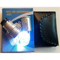 LED MICROSCOPE WITH 45X MAGNIFICATION