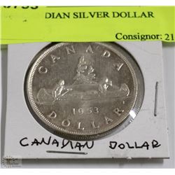 1953 CANADIAN SILVER DOLLAR