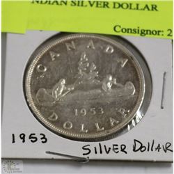 1953 CANADIAN SILVER DOLLAR