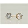 Image 1 : #22-10KT GOLD CUBIC ZIRCONIA EARRINGS