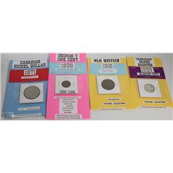 LOT OF COLLECTIBLE COINS INCL 1971 CANADIAN NICKEL