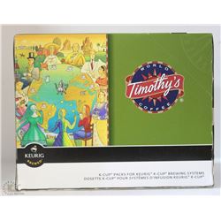 24 K-CUP PACKS TIMOTHY'S PEPPERMINT TEA