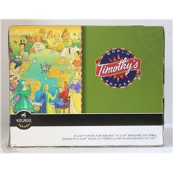 24 K-CUP PACKS TIMOTHY'S CHAI TEA
