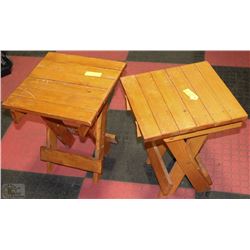 MAPLE FOLDING SEAT/TABLE 2 TIMES THE MONEY