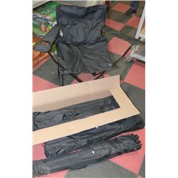 CASE OF 4 NEW FOLDING CAMPING CHAIRS