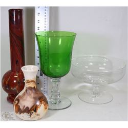 FLAT OF VASES, SERVING DISHES, AND MORE!