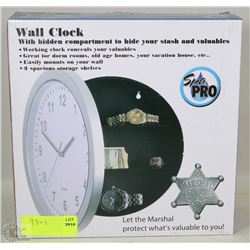 WALL CLOCK WITH COMPARTMENT