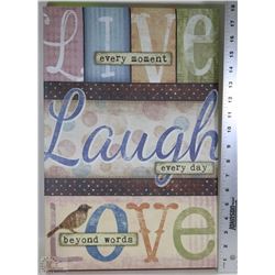 LIVE LAUGH LOVE SHOWHOME CANVAS ART PICTURE