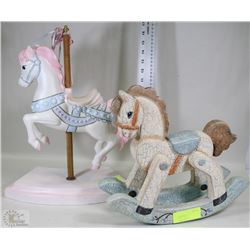 PORCELAIN ROCKING HORSES