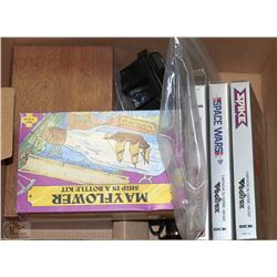 BOX OF ESTATE ITEMS INCLUDING VINTAGE 3D