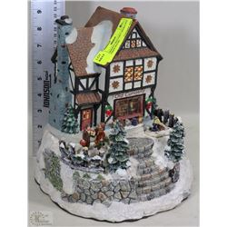 OLD CURIOSTY BATTERY OPERATED CHRISTMAS HOUSE