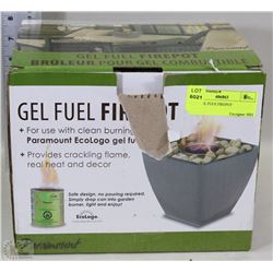 NEW GEL FUEL FIREPOT