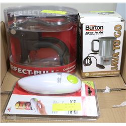 BRAND NEW POP UP CORKSCREW /CAN OPENER/12V JAVA